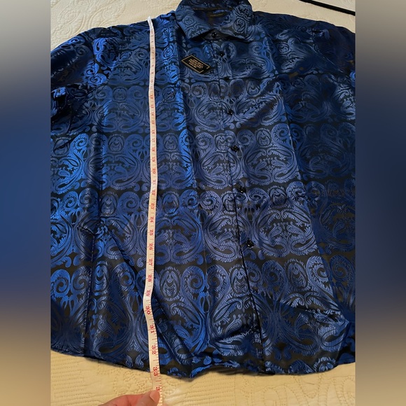 Blue Black Dress Shirt - Picture 5 of 5